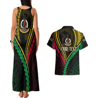 Personalised Vanuatu Couples Matching Tank Maxi Dress And Hawaiian Shirt 43rd Hapi Indipendens Long LT7 - Polynesian Pride