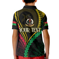 Personalised Vanuatu Kid Polo Shirt 43rd Hapi Indipendens Long LT7 - Polynesian Pride