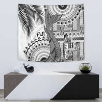 Fiji Rugby Bula Masi Tapestry Fish Tail Kaivity Cibi - White