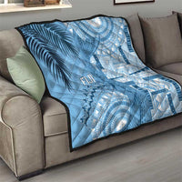 Fiji Rugby Bula Masi Quilt Fish Tail Kaivity Cibi - Turquoise