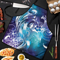 Aloha Hawaii Turtle Apron Teal Purple Ribbon LT7 Purple Teal - Polynesian Pride