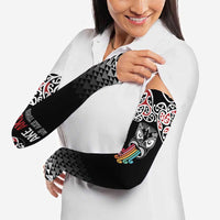 Kia Kaha Te Reo Maori Arm Sleeves 50 Years Mo Ake Tonu Te Reo LT7 - Polynesian Pride