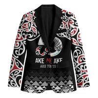 Kia Kaha Te Reo Maori Blazer 50 Years Mo Ake Tonu Te Reo LT7 Unisex Black - Polynesian Pride