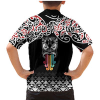 Kia Kaha Te Reo Maori Family Matching Mermaid Dress and Hawaiian Shirt 50 Years Mo Ake Tonu Te Reo LT7 - Polynesian Pride
