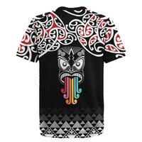 Kia Kaha Te Reo Maori Rugby Jersey 50 Years Mo Ake Tonu Te Reo LT7 - Polynesian Pride