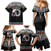 50 Years Kia Kaha Te Reo Maori Family Matching Mermaid Dress and Hawaiian Shirt Ake Ake Ake! LT7 - Polynesian Pride