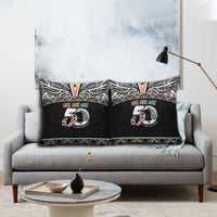 50 Years Kia Kaha Te Reo Maori Pillow Cover Ake Ake Ake! - Polynesian Pride