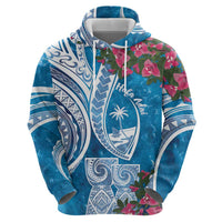 Hafa Adai Guam Zip Hoodie Crystal Waves