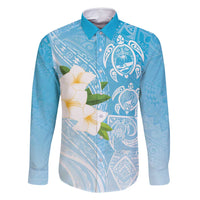 Personalized Guam Chamorro Family Matching Off Shoulder Maxi Dress and Hawaiian Shirt Turtles and Guasali Flowers