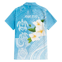 Personalized Guam Chamorro Family Matching Short Sleeve Bodycon Dress and Hawaiian Shirt Turtles and Guasali Flowers LT7 - Polynesian Pride