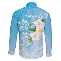 Personalized Guam Chamorro Family Matching Tank Maxi Dress and Hawaiian Shirt Turtles and Guasali Flowers LT7 - Polynesian Pride