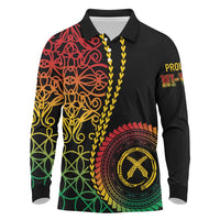 Proudly Ni-Van Sandroing Inspired Classic Style Long Sleeve Polo Shirt