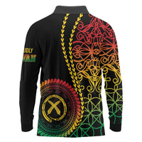 Proudly Ni-Van Sandroing Inspired Classic Style Long Sleeve Polo Shirt