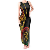 Proudly Ni-Van Sandroing Inspired Classic Style Tank Maxi Dress LT7 Women Colorful - Polynesian Pride