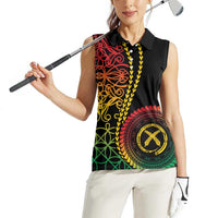 Proudly Ni-Van Sandroing Inspired Classic Style Women Sleeveless Polo Shirt