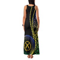 Proudly Ni-Van Sandroing Inspired Family Matching Tank Maxi Dress and Hawaiian Shirt Malampa Classic Style LT7 - Polynesian Pride