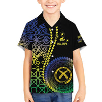 Proudly Ni-Van Sandroing Inspired Family Matching Tank Maxi Dress and Hawaiian Shirt Malampa Classic Style LT7 Son's Shirt Colorful - Polynesian Pride