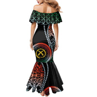 Proudly Ni-Van Sandroing Inspired Family Matching Mermaid Dress and Hawaiian Shirt Penama Classic Style LT7 - Polynesian Pride