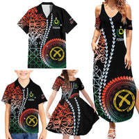 Proudly Ni-Van Sandroing Inspired Family Matching Summer Maxi Dress and Hawaiian Shirt Penama Classic Style LT7 - Polynesian Pride
