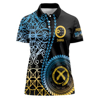 Proudly Ni-Van Sandroing Inspired Women Polo Shirt Sanma Classic Style LT7 Female Colorful - Polynesian Pride
