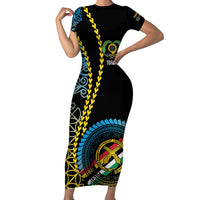 Proudly Ni-Van Sandroing Inspired Family Matching Short Sleeve Bodycon Dress and Hawaiian Shirt Torba Classic Style