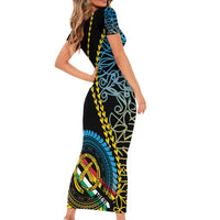 Proudly Ni-Van Sandroing Inspired Family Matching Short Sleeve Bodycon Dress and Hawaiian Shirt Torba Classic Style