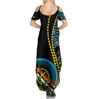 Proudly Ni-Van Sandroing Inspired Family Matching Summer Maxi Dress and Hawaiian Shirt Torba Classic Style