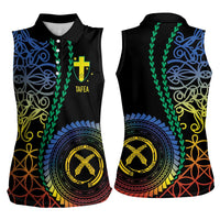 Proudly Ni-Van Sandroing Inspired Women Sleeveless Polo Shirt Tafea Classic Style