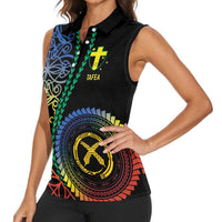 Proudly Ni-Van Sandroing Inspired Women Sleeveless Polo Shirt Tafea Classic Style