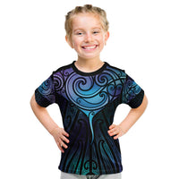 Aotearoa Maori Te Whai Rahi Kid T Shirt Tala - Nowhere You Could Go That I Won't Be With You - Polynesian Pride