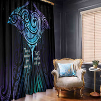 Aotearoa Maori Te Whai Rahi Window Curtain Tala - Nowhere You Could Go That I Won't Be With You - Polynesian Pride