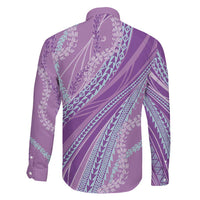Polynesian Puakeniken Pikake Twisted Lei Family Matching Puletasi and Hawaiian Shirt Amethys - Polynesian Pride
