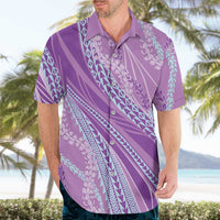 Polynesian Puakeniken Pikake Twisted Lei Hawaiian Shirt Amethys - Polynesian Pride
