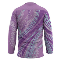 Polynesian Puakeniken Pikake Twisted Lei Hockey Jersey Amethys - Polynesian Pride