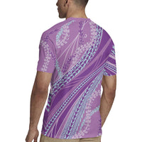Polynesian Puakeniken Pikake Twisted Lei Rugby Jersey Amethys - Polynesian Pride