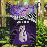 Personalised New Zealand Maori Garden Flag Manaia Paua Shell Purple LT7 Garden Flag Purple - Polynesian Pride