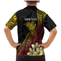Personalized Papua New Guinea Family Matching Mermaid Dress and Hawaiian Shirt Kundu Drum Carving Motifs LT7 - Polynesian Pride