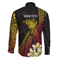 Personalized Papua New Guinea Family Matching Tank Maxi Dress and Hawaiian Shirt Kundu Drum Carving Motifs LT7 - Polynesian Pride