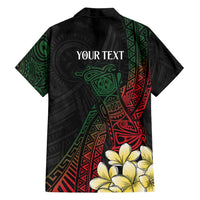 Personalized Papua New Guinea Family Matching Off Shoulder Maxi Dress and Hawaiian Shirt Kundu Drum Motifs - Sepik Colors LT7 - Polynesian Pride