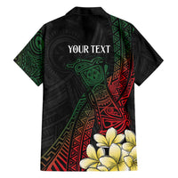 Personalized Papua New Guinea Family Matching Short Sleeve Bodycon Dress and Hawaiian Shirt Kundu Drum Motifs - Sepik Colors LT7 - Polynesian Pride
