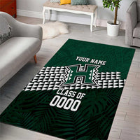 Hawaii Rainbow Warriors Alumni Custom Area Rug Kanaka Arrows Tropical Vibes