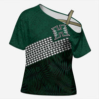 Hawaii Rainbow Warriors Alumni Custom Cross Shoulder Shirt Kanaka Arrows Tropical Vibes