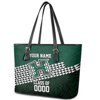 Hawaii Rainbow Warriors Alumni Custom Leather Tote Bag Kanaka Arrows Tropical Vibes