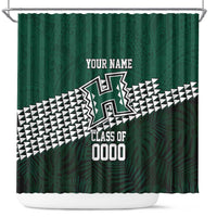 Hawaii Rainbow Warriors Alumni Custom Shower Curtain Kanaka Arrows Tropical Vibes