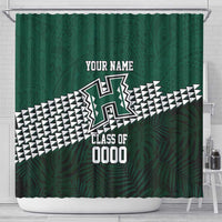 Hawaii Rainbow Warriors Alumni Custom Shower Curtain Kanaka Arrows Tropical Vibes