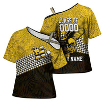 Hawaii Nanakuli High Alumni Custom Cross Shoulder Shirt Kanaka Arrows Tropical Vibes