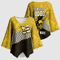 Hawaii Nanakuli High Alumni Custom Kimono Sleeve Blouse Kanaka Arrows Tropical Vibes