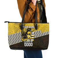 Hawaii Nanakuli High Alumni Custom Leather Tote Bag Kanaka Arrows Tropical Vibes