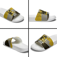 Hawaii Nanakuli High Alumni Custom Slide Sandals Kanaka Arrows Tropical Vibes