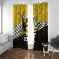Hawaii Nanakuli High Alumni Custom Window Curtain Kanaka Arrows Tropical Vibes